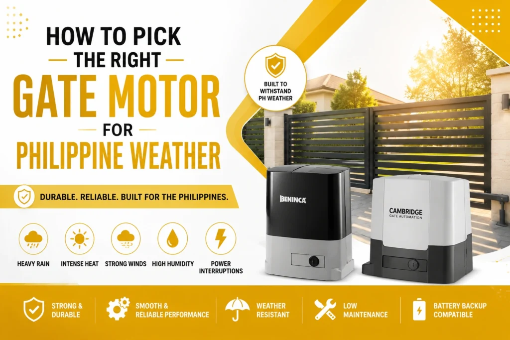 Choosing the right gate motor